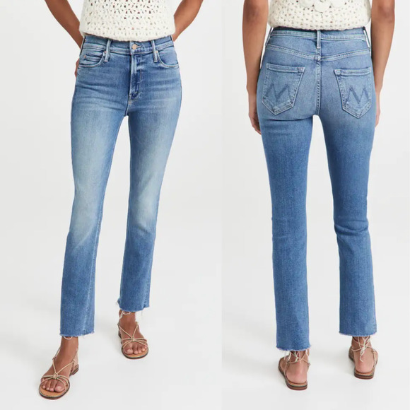 MOTHER | NWT The Mid Rise Dazzler Ankle Fray Riding the Cliffside Jeans 25 - Picture 3 of 16